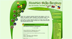 Desktop Screenshot of msbendova.cz